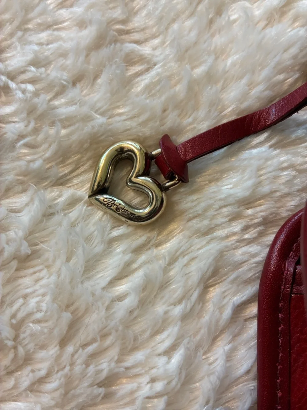 Brighton Red Croc-Embossed Mini Top-Handle Bag with Ornate Silver Handles - Picture 2 of 10